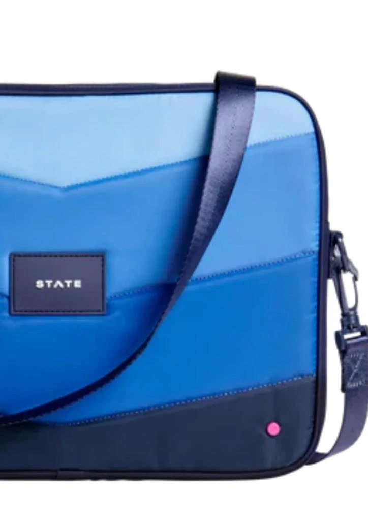 商品STATE|Unisex - Allen Laptop Case In Blue Chevron,价格¥332,第2张图片详细描述