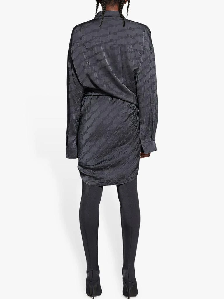 商品Balenciaga|Balenciaga Bb Monogram Wrap Dress,价格¥8022,第3张图片详细描述