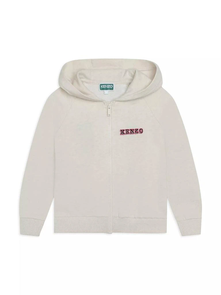 商品Kenzo|Little Girl's & Girl's Logo Zip-Up Hoodie,价格¥873,第1张图片