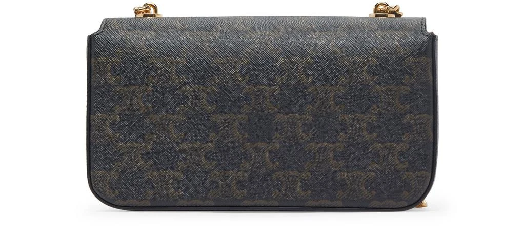 商品Celine|Triomphe 皮革单肩包，配 Triomphe 帆布和小牛皮链条,价格¥23507,第3张图片详细描述
