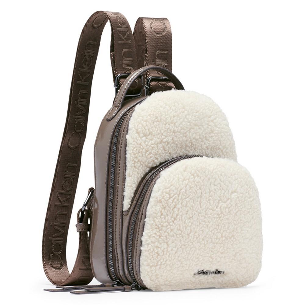 商品Calvin Klein|Astatine Sherpa Mini Backpack,价格¥1318,第6张图片详细描述