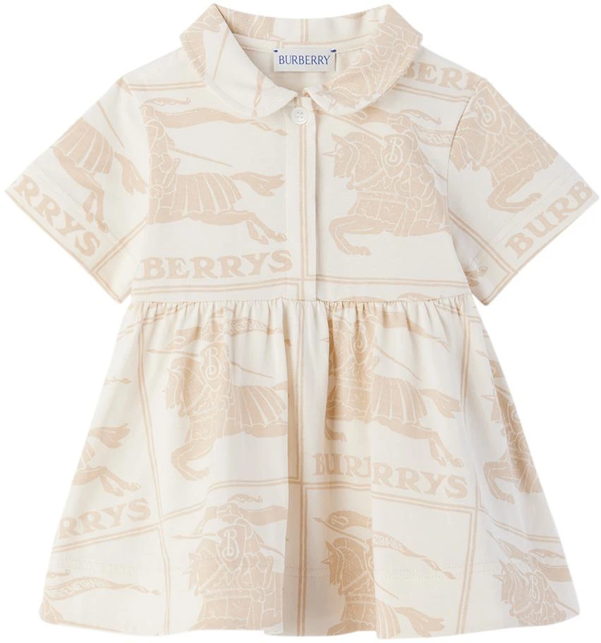 商品Burberry|米色彼得潘领婴儿连衣裙,价格¥2688,第1张图片