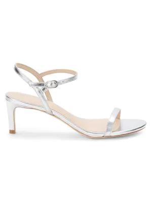 商品Stuart Weitzman|Dancer Metallic Leather Sandals,价格¥1472,第1张图片