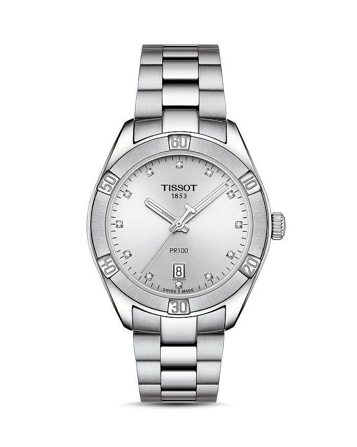 商品Tissot|PR100 Diamond Watch, 36mm,价格¥2590,第1张图片