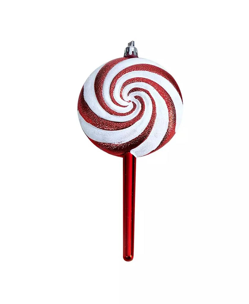 商品NEARLY NATURAL|Candy Cane Lollipop 4 Piece Holiday Deluxe Christmas Shatterproof Ornament Set, 7',价格¥143,第3张图片详细描述