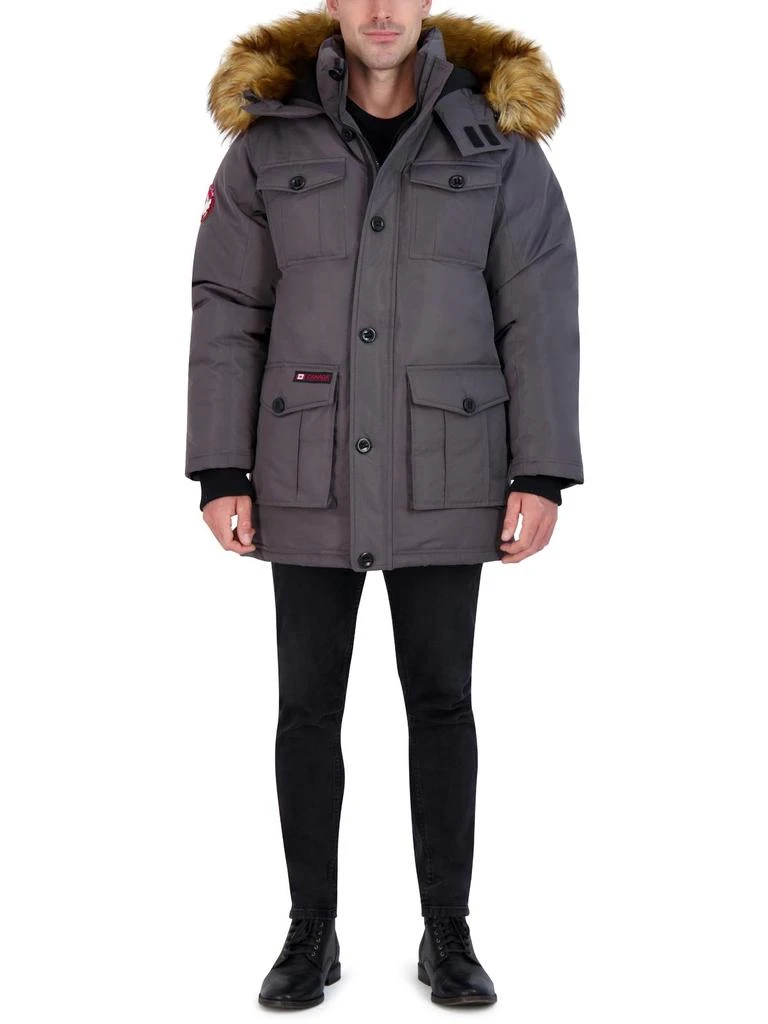 Mens Faux Fur Heavyweight Parka Coat 商品