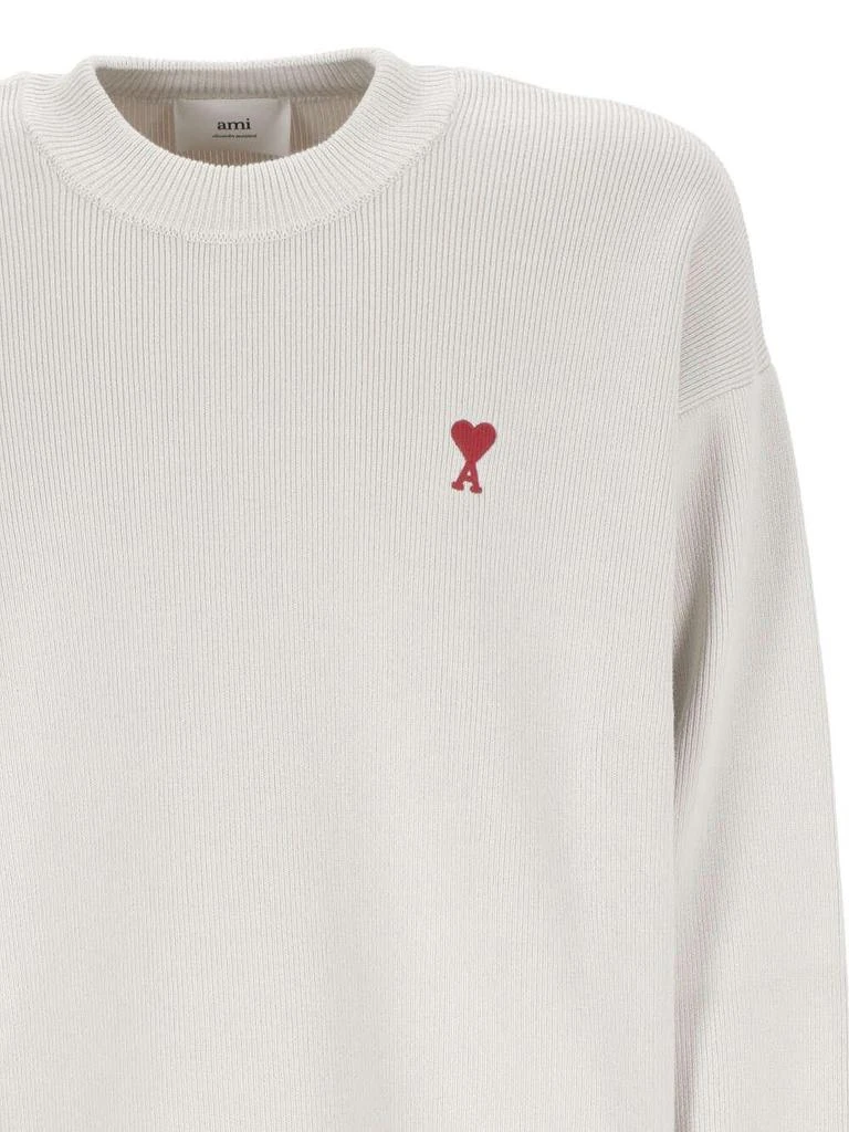 商品AMI|Paris Ami De Coeur Logo Embroidered Knitted Jumper,价格¥2864,第3张图片详细描述