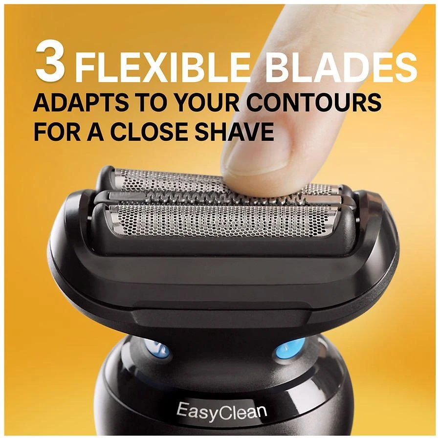 商品Braun|Electric Shaver for Men, Series 5 5118s, Wet & Dry Shave, Turbo Shaving Mode,价格¥730,第5张图片详细描述