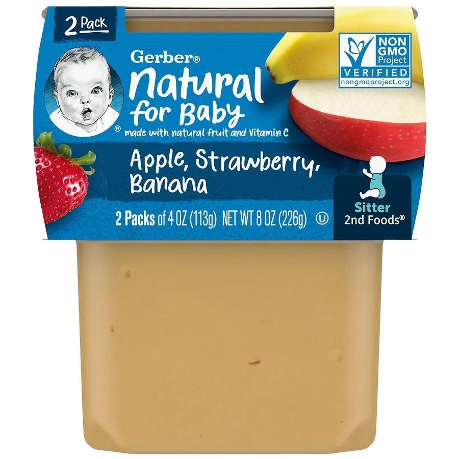 商品Gerber|2nd Foods Baby Food Apple Strawberry Banana,价格¥23,第1张图片