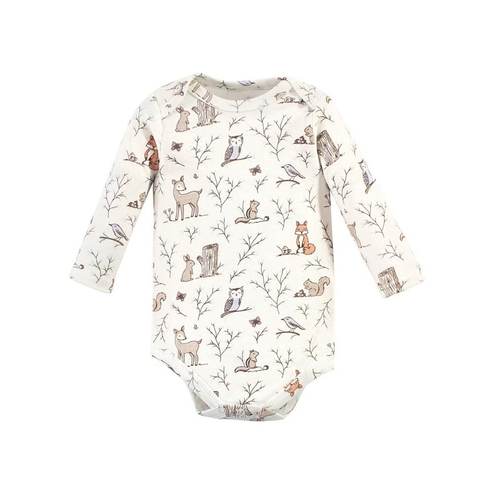 商品Hudson|Baby Girls Long Sleeve Bodysuits, Pack of 3,价格¥188,第5张图片详细描述
