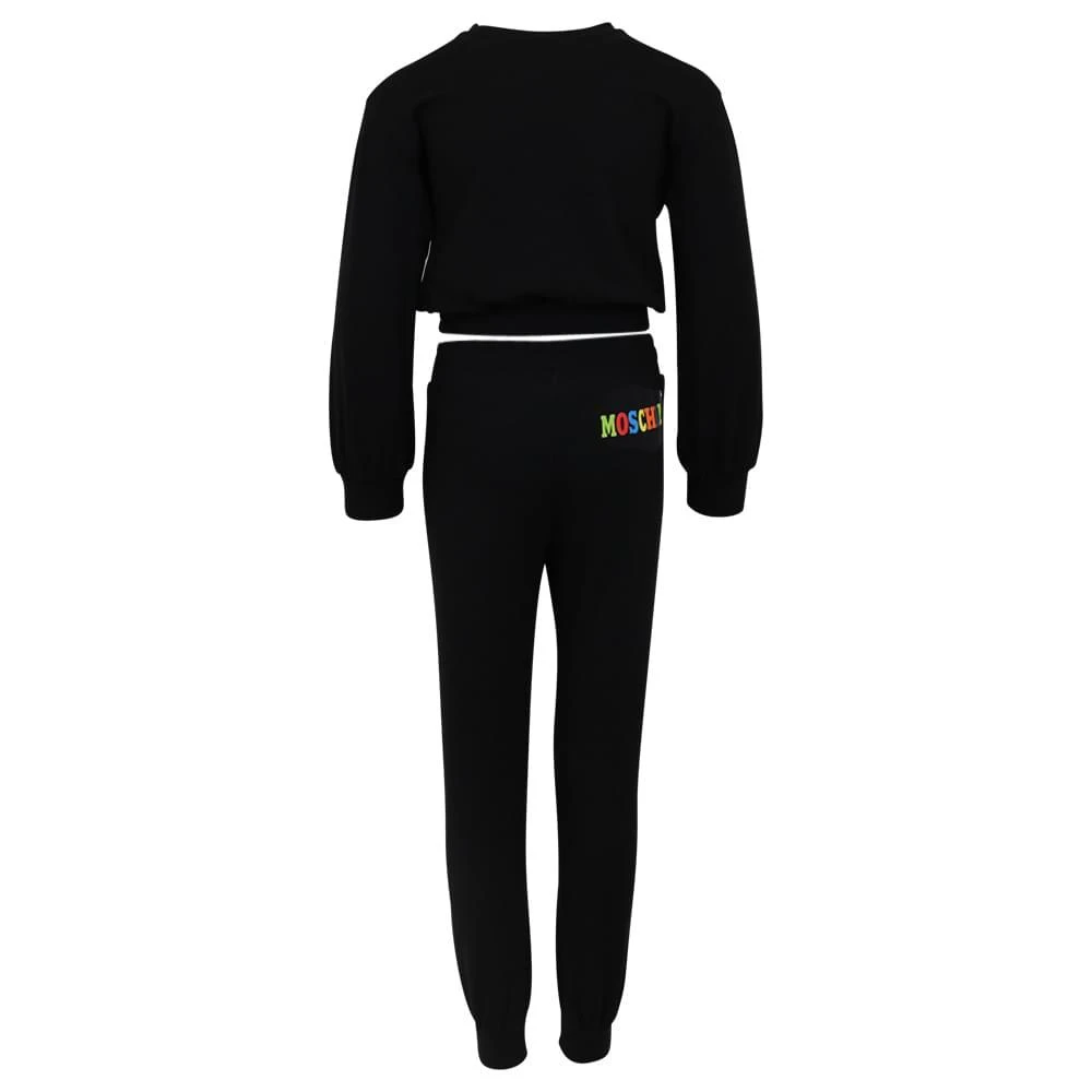 商品Moschino|Black Rainbow Logo Tracksuit,价格¥864,第3张图片详细描述