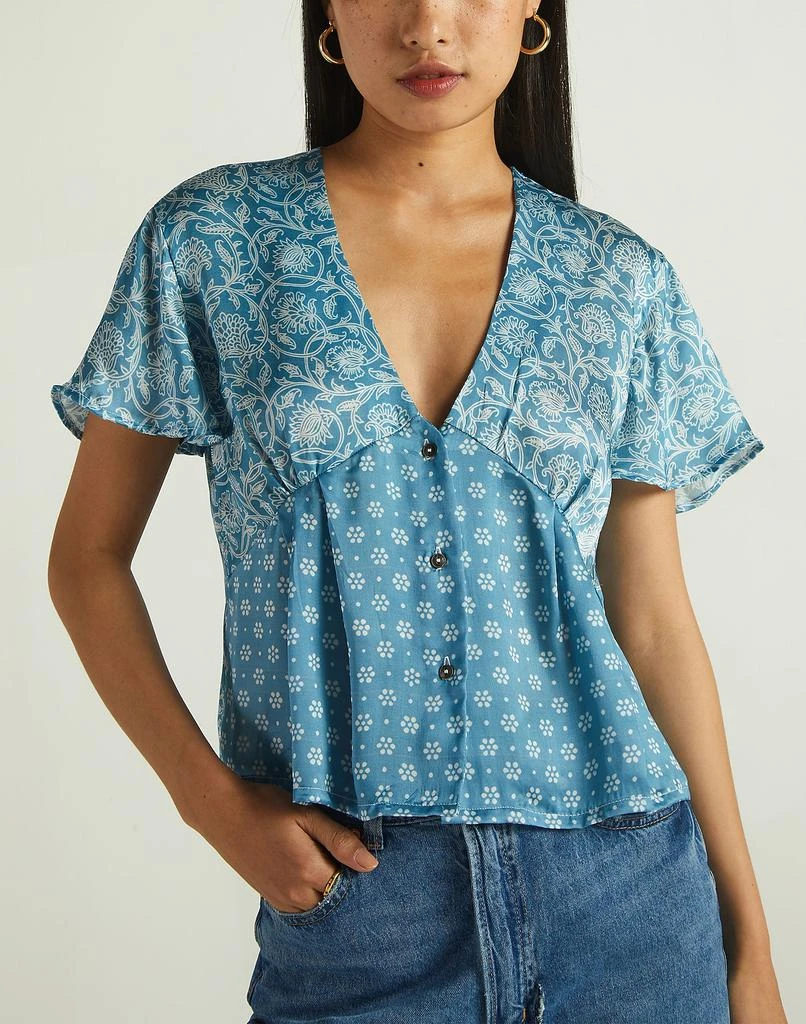 商品Madewell|Madewell x Reistor V-Neck Shirt,价格¥476,第1张图片