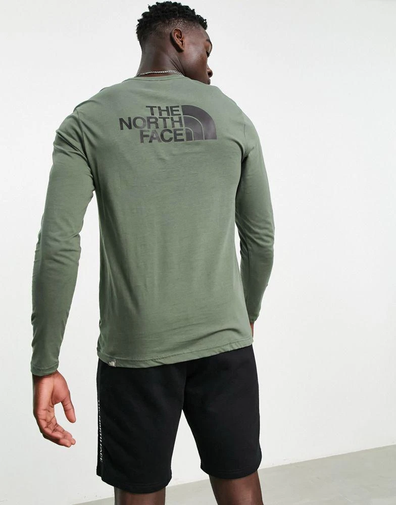 商品The North Face|The North Face Easy chest print long sleeve t-shirt in khaki,价格¥358,第2张图片详细描述