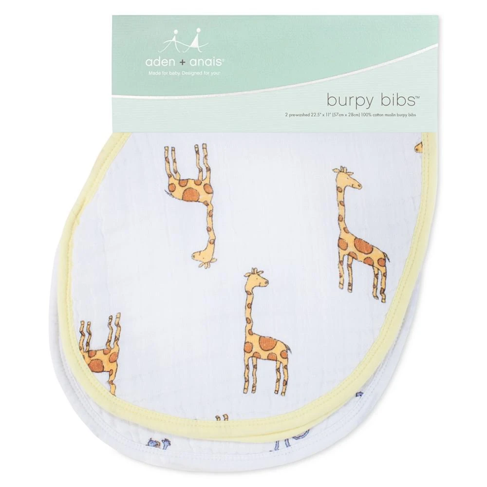 商品aden + anais|Baby Boys Jungle Printed Bibs, Pack of 2,价格¥184,第1张图片