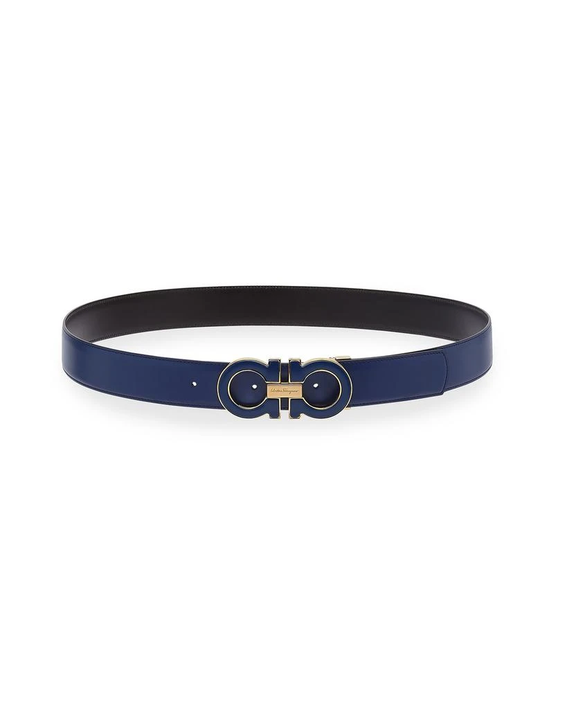 商品Salvatore Ferragamo|Men's Gancini Reversible Leather Belt, Cut-to-Size,价格¥2335,第3张图片详细描述
