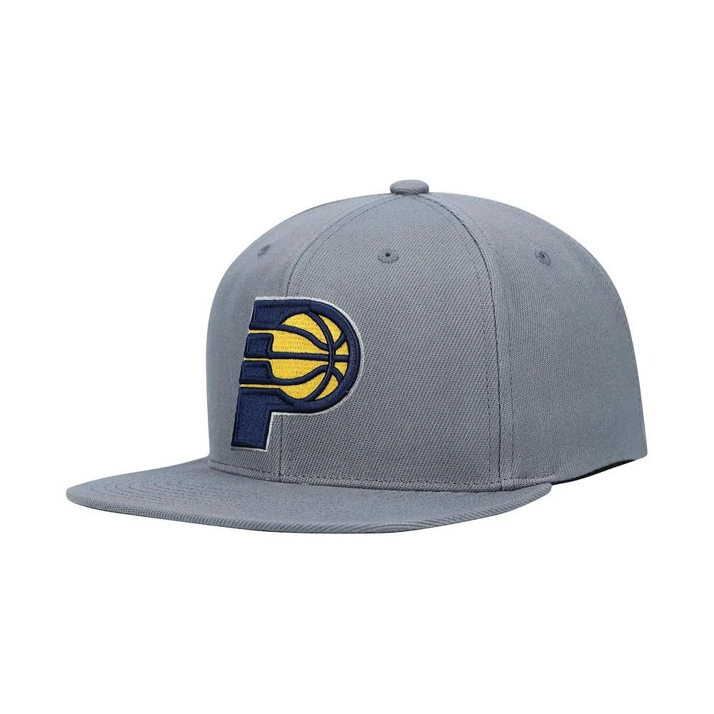 商品Mitchell and Ness|Men's Charcoal Indiana Pacers Central Snapback Hat,价格¥240,第5张图片详细描述