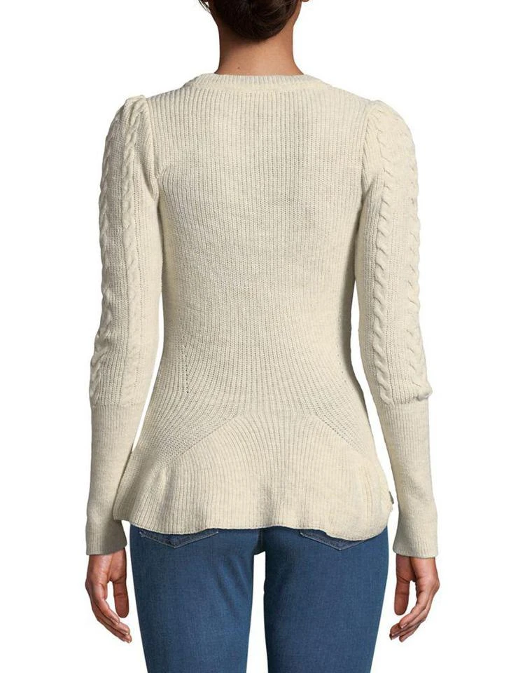 商品Miss Selfridge|Cable-Knit Peplum Sweater,价格¥245,第3张图片详细描述