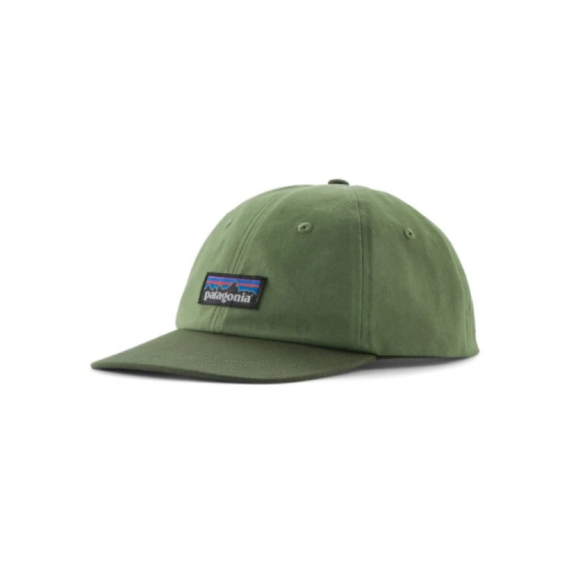 商品Patagonia|PATAGONIA CAP P-6 贸易标签绿色棉质帽子,价格¥666,第1张图片