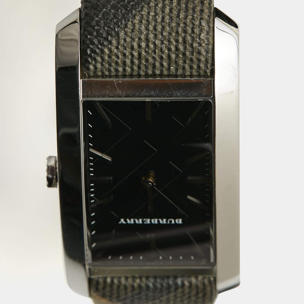 Burberry Black Stainless Steel Leather The Pioneer BU9405 Women's Wristwatch 25 mm商品第4张图片规格展示