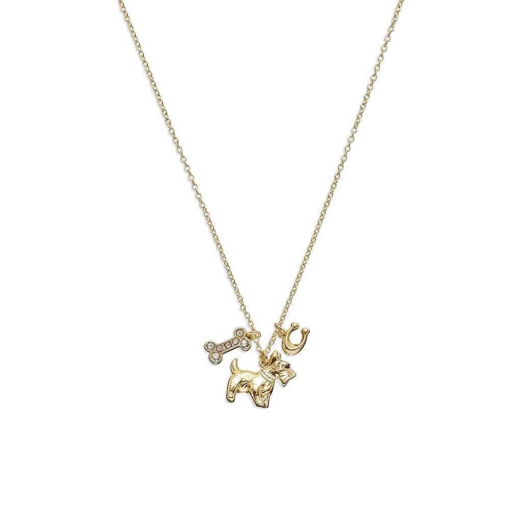 商品Coach|Scottie Charm Pendant Necklace,价格¥712,第1张图片