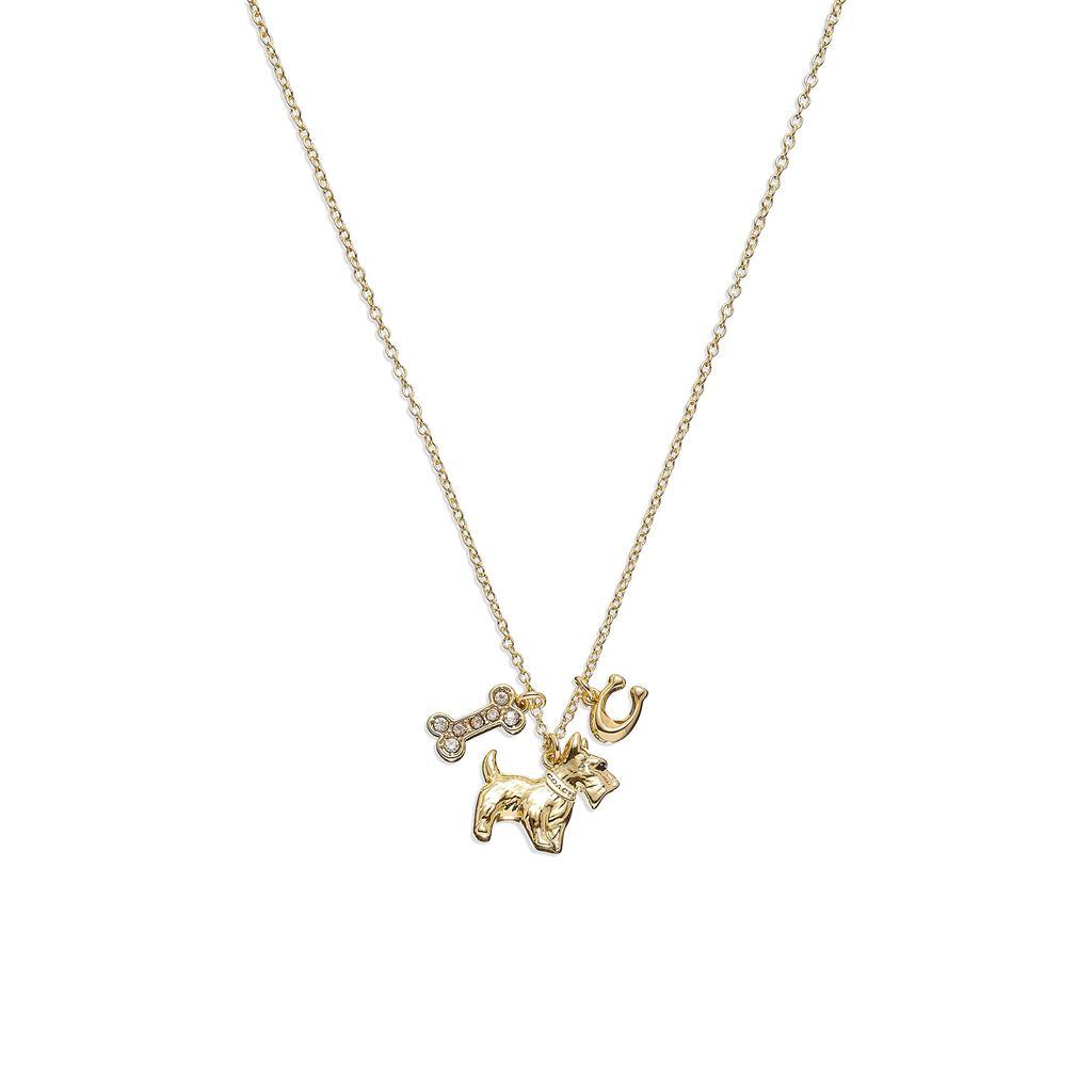 商品Coach|Scottie Charm Pendant Necklace,价格¥680,第1张图片