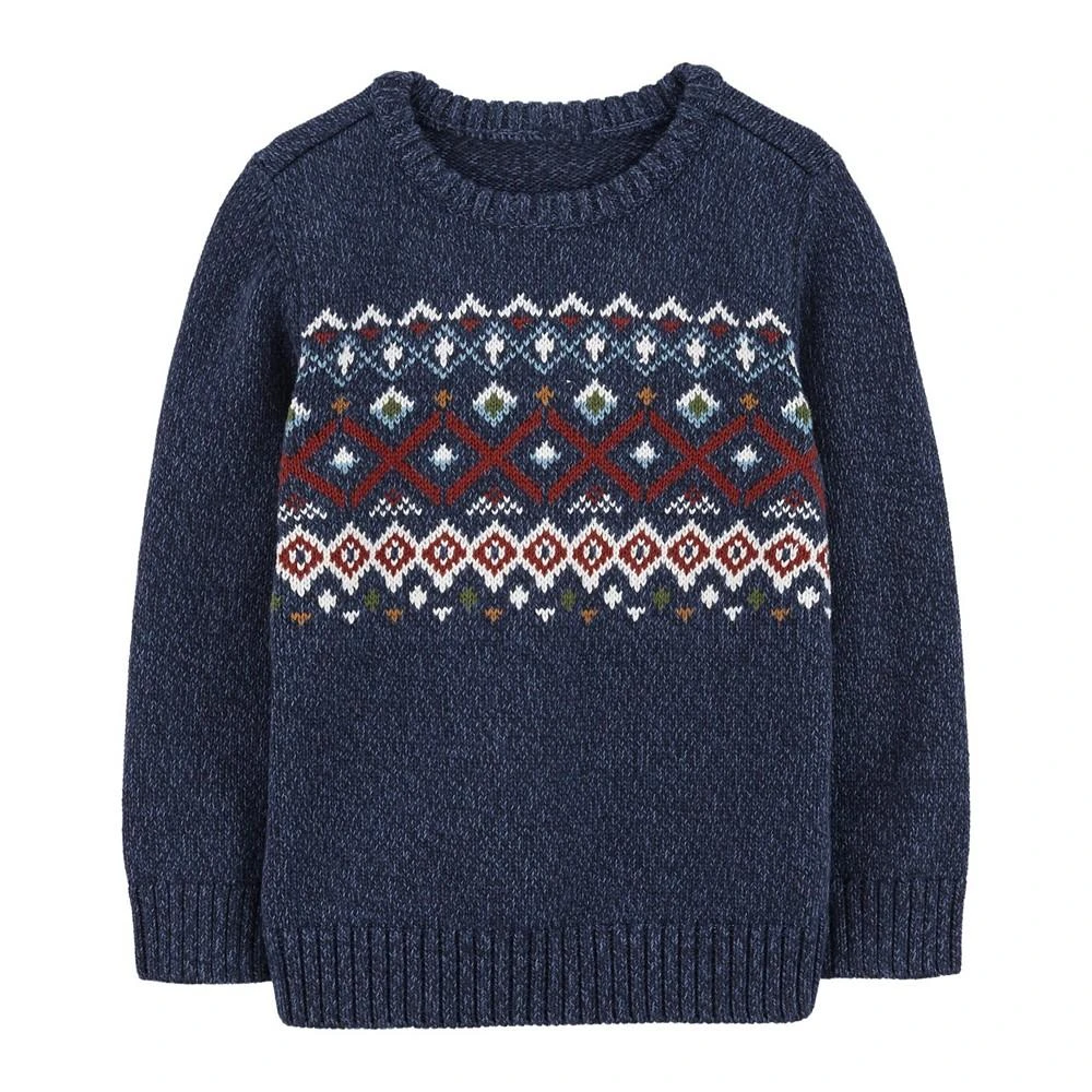 商品Carter's|Toddler Boys Fair Isle Cotton Sweater,价格¥91,第1张图片