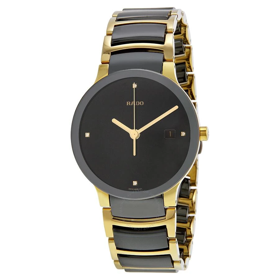 商品Rado|Centrix Jubile Black Ceramic Men's Watch R30929712,价格¥9916,第1张图片