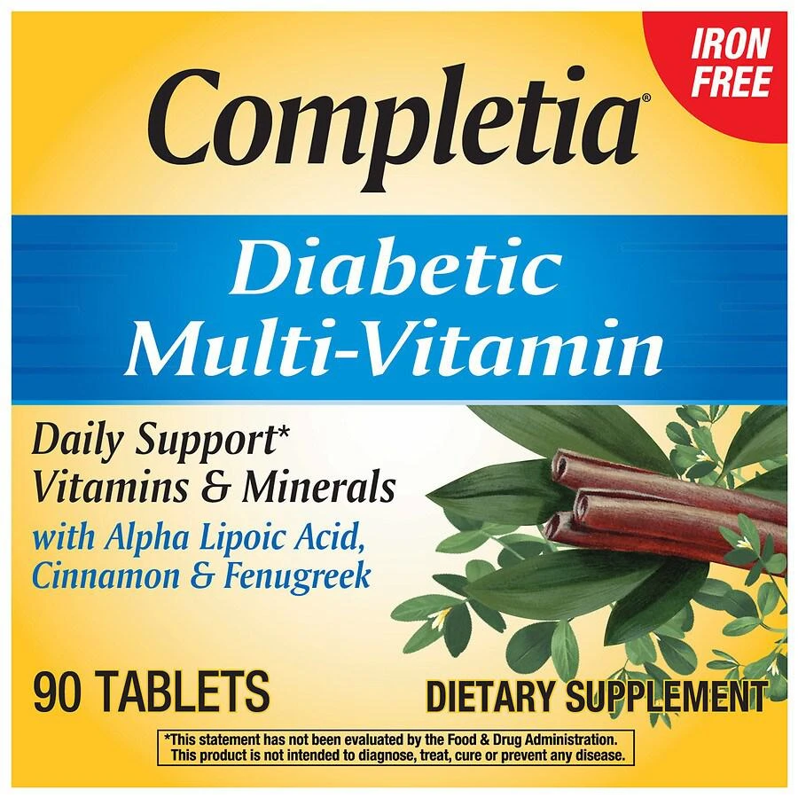 商品Nature's Way|Completia Diabetic Multivitamin, Iron Free Tablets,价格¥250,第5张图片详细描述