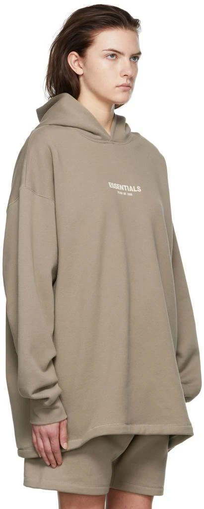 商品Essentials|Essentials灰褐色棉质女士连帽衫卫衣,价格¥350,第2张图片详细描述