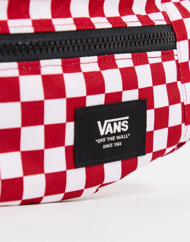 商品Vans|Vans Ward checkerboard bumbag in red/white,价格¥305,第3张图片详细描述
