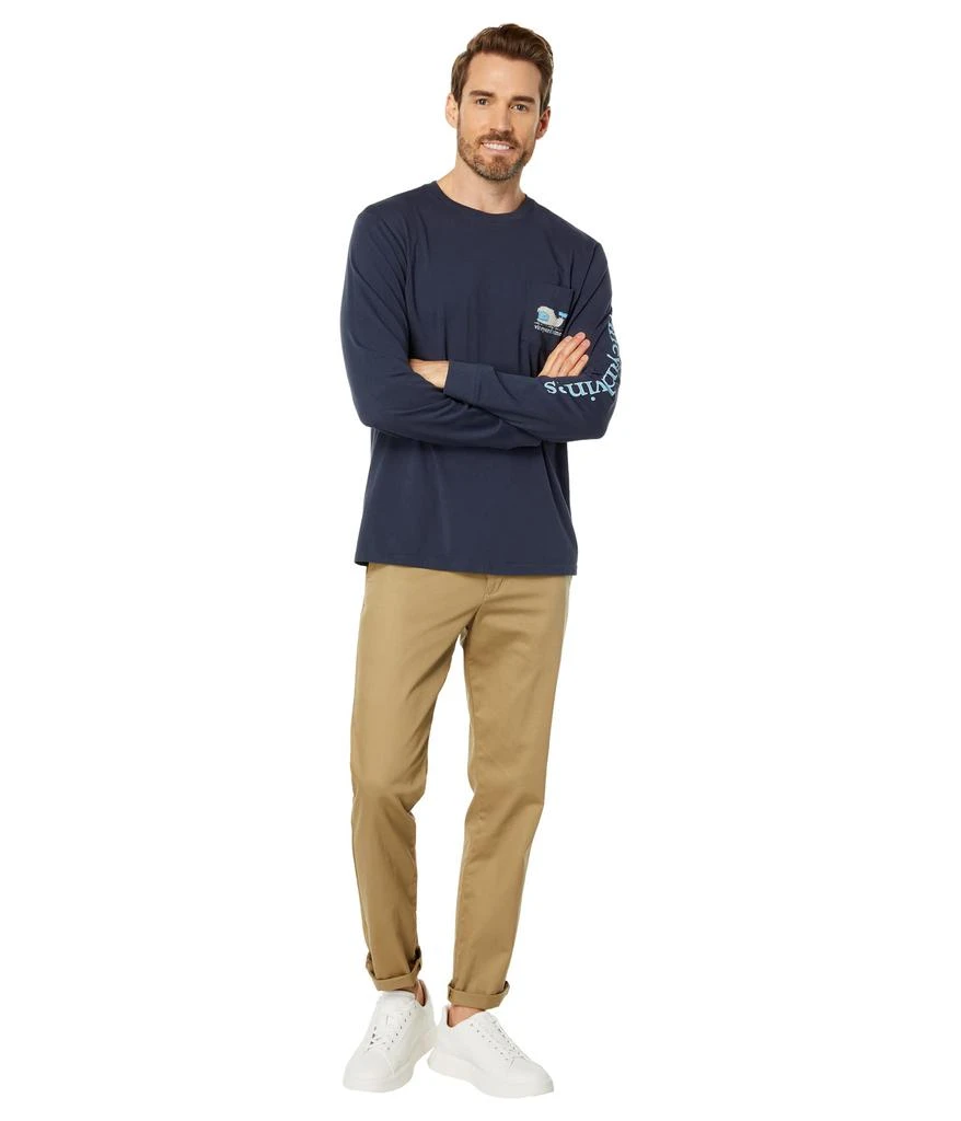 商品Vineyard Vines|Yeti Whale Long Sleeve Pocket Tee,价格¥310,第4张图片详细描述