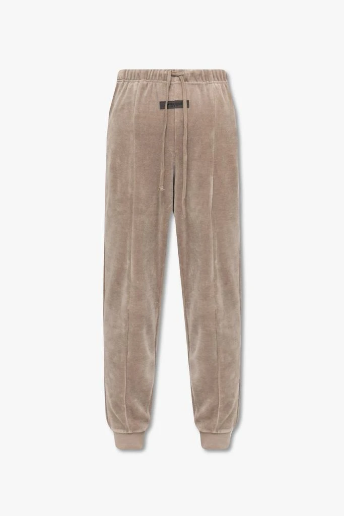 商品Essentials|Fear Of God Essentials Logo Patch Velour Sweatpants,价格¥646,第1张图片