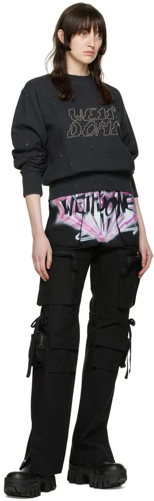 商品We11done|Black Cotton Sweatshirt,价格¥719,第4张图片详细描述