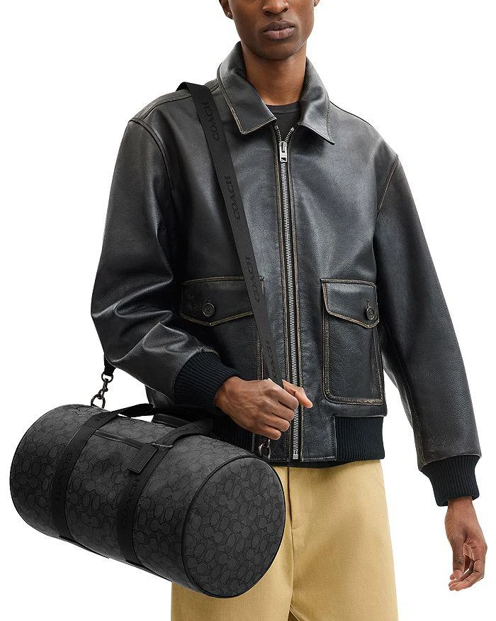 商品Coach|Theo Signature Jacquard Duffle Bag,价格¥2576,第2张图片详细描述