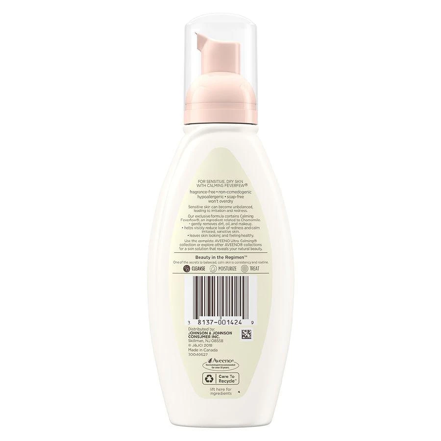 商品Aveeno|Ultra-Calming Foaming Cleanser For Dry Sensitive Skin Fragrance-Free,价格¥83,第2张图片详细描述