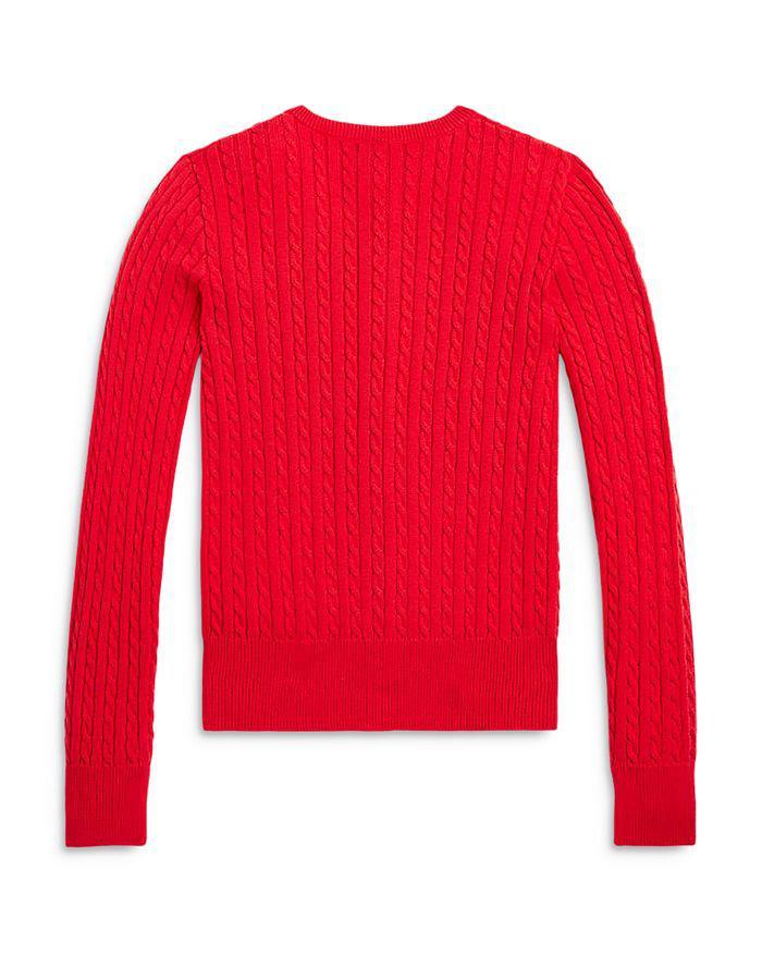 商品Ralph Lauren|Girls' Cable Knit Cotton Cardigan - Little Kid, Big Kid,价格¥405,第5张图片详细描述