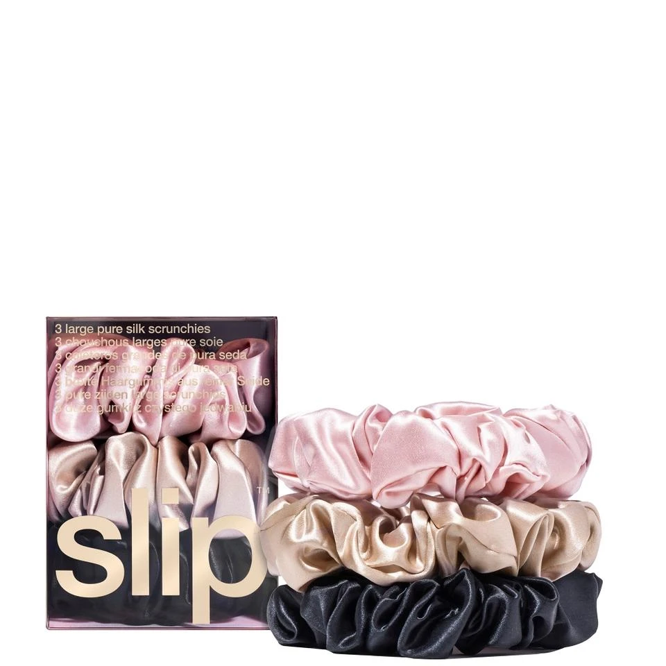 商品Slip|Slip Pure Silk 3-Pack Large Scrunchies,价格¥327,第1张图片