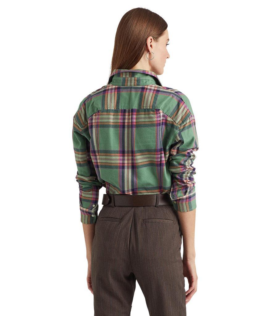 商品Ralph Lauren|Plaid Cotton Twill Shirt,价格¥715,第4张图片详细描述
