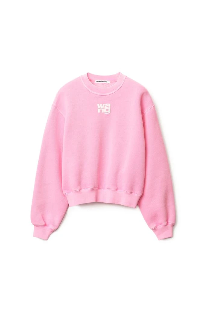 商品Alexander Wang|PUFF LOGO CREW SWEATSHIRT IN TERRY,价格¥1377,第1张图片