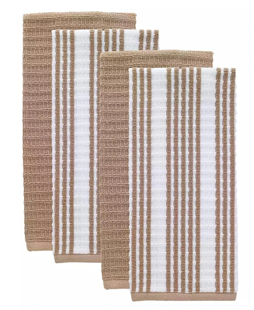 商品T-Fal|Solid and Stripe Waffle Kitchen Towel, Set of 4,价格¥237,第3张图片详细描述
