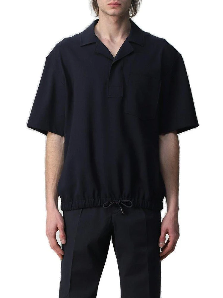商品Zegna|Z Zegna Short-Sleeved Drawstring Shirt,价格¥2284,第1张图片