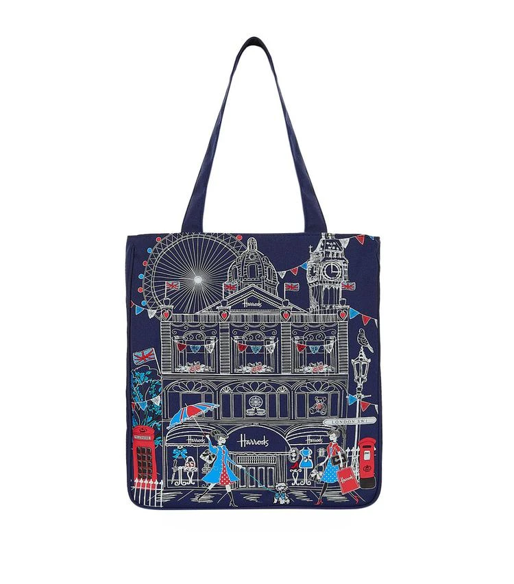 商品Harrods|Embroidered London SW1 Tote Bag,价格¥279,第1张图片