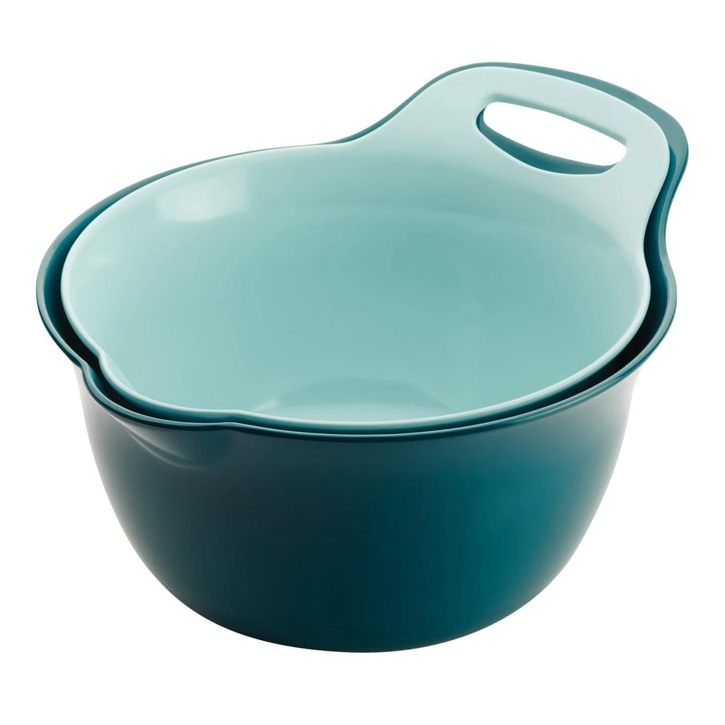 商品Rachael Ray|Tools and Gadgets Nesting Mixing Bowl Set, 2-Piece, Light Blue and Teal,价格¥280,第2张图片详细描述