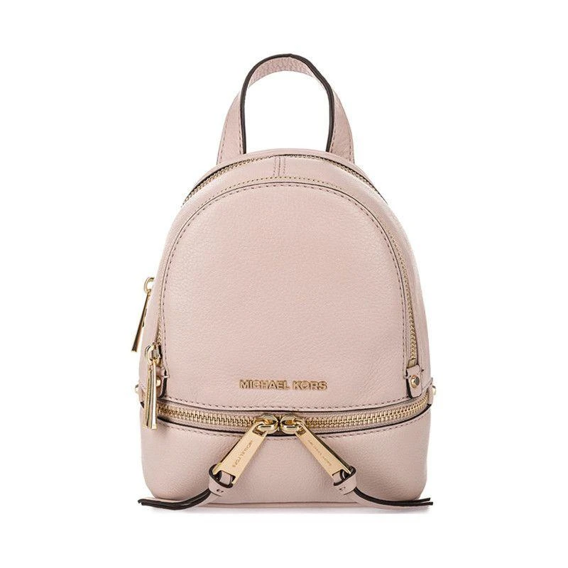 商品Michael Kors|香港直邮MichaelKors/迈克科尔斯21春夏RHEAZIP女士粉色双肩背包,价格¥2435,第1张图片