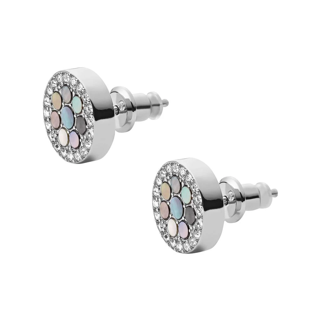 商品Fossil|Fossil Women's Val Mosaic Mother-of-Pearl Stud Earring,价格¥180,第2张图片详细描述