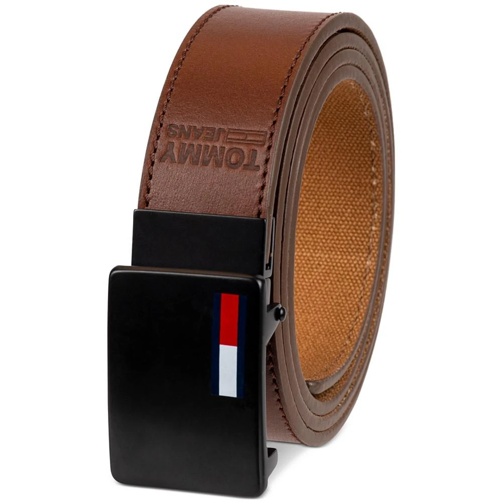 商品Tommy Hilfiger|Men's Tonal Stitch Embossed Plaque Belt,价格¥166,第2张图片详细描述