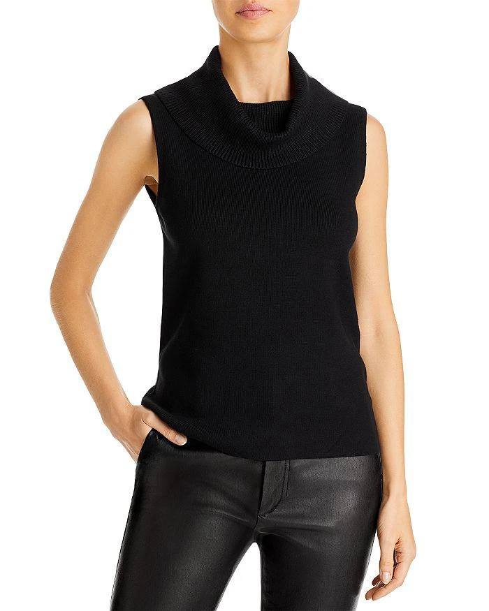 商品Tahari|Sleeveless Rib Knit Cowl Neck Top,价格¥262,第1张图片