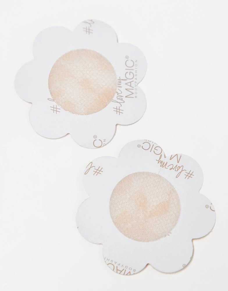 商品Magic|Magic Bodyfashion Luxury Lace effect nipple covers 5 pair pack in caramel,价格¥74,第3张图片详细描述