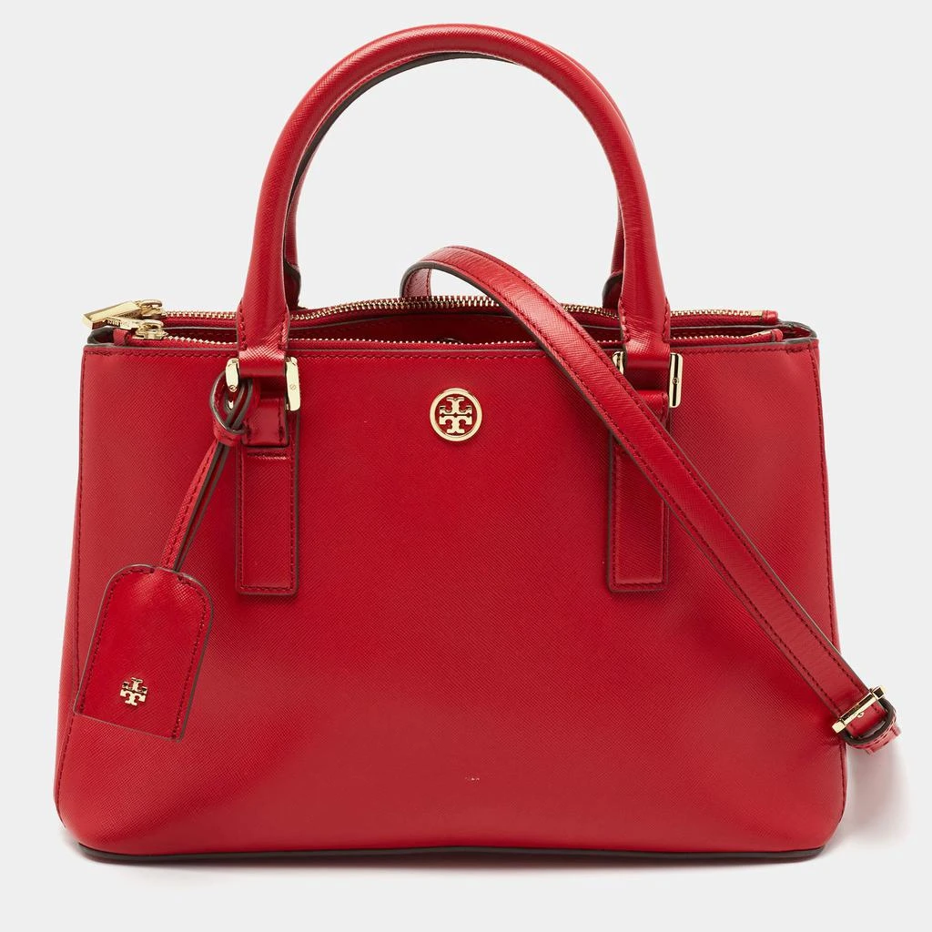 商品[二手商品] Tory Burch|Tory Burch Red Leather Robinson Double Zip Tote,价格¥1632,第1张图片