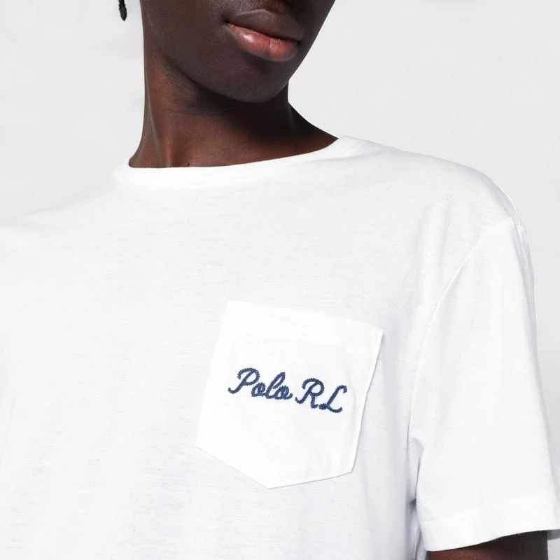 商品Ralph Lauren|White Polo Bear Custom Slim-Fit T-shirt,价格¥828,第4张图片详细描述